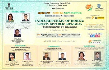 [Notice] International Symposium on INDIA-REPUBLIC OF KOREA: ASPECTS OF PUBLIC DIPLOMACY